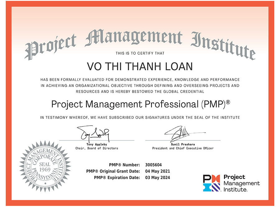 kỹ năng quản lý dự án, chứng chỉ PMP